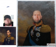 Custom oil portrait-Great men