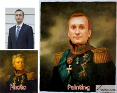 Custom oil portrait-Honorary general