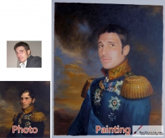 Custom oil portrait-Shy general