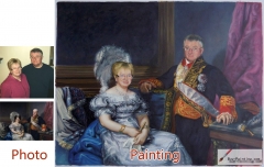 Custom oil portrait-Couple