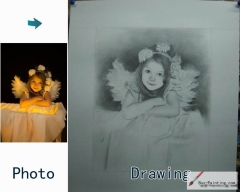 Custom Drawing-Angel