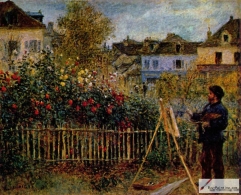 Claude Monet Painting in His Garden at Argenteuil, 1873, Wadsworth Atheneum, Connecticut