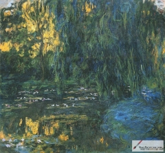 Water-Lily Pond and Weeping , 1916–1919,