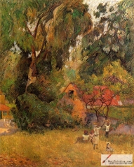 Huttes sous les arbres, 1887,