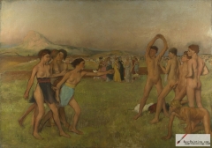 Young Spartans Exercising, c. 1860–62,