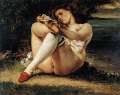 Les Bas Blancs, (Woman with White Stockings), 1864