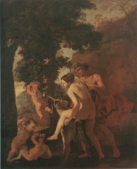 Venus, a Faun and Putti, 1630s