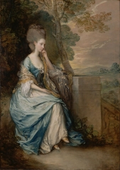 His later pictures are characterized by a light palette and easy strokes. Portrait of Anne, Countess of Chesterfield, 1777–1778