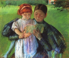 Nurse Reading to a Little Girl (1895)