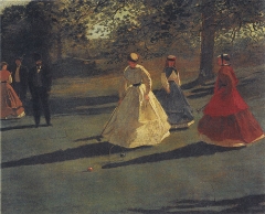 Croquet Players, 1865