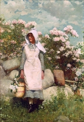Girl and Laurel, 1879