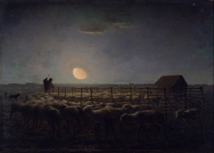The Sheepfold. In this painting by Millet