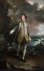 Captain the Honourable Augustus Keppel in the pose of the Apollo Belvedere, 1753