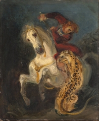Rider Attacked, 1855