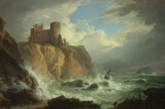 View of Tantallon Castle and the Bass Rock