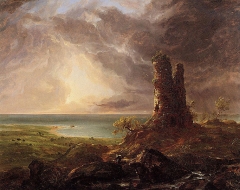 Romantic Landscape with Ruined Tower (1832–36)