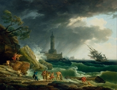 A Storm on a Mediterranean Coast