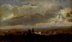 Gewitterstimmung bei Dresden, 1830
