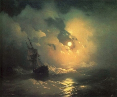Stormy Sea at Night, 1849