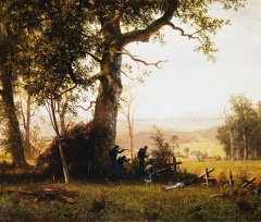Guerilla Warfare, Civil War by Albert Bierstadt, 1862