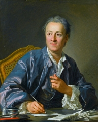 Portrait of Denis Diderot, painted 1767