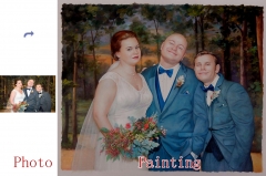 Family Portrait, Custom Oil Portrait, Hand Painted Portrait Painting on Canvas, Original Oil Painting from Photo